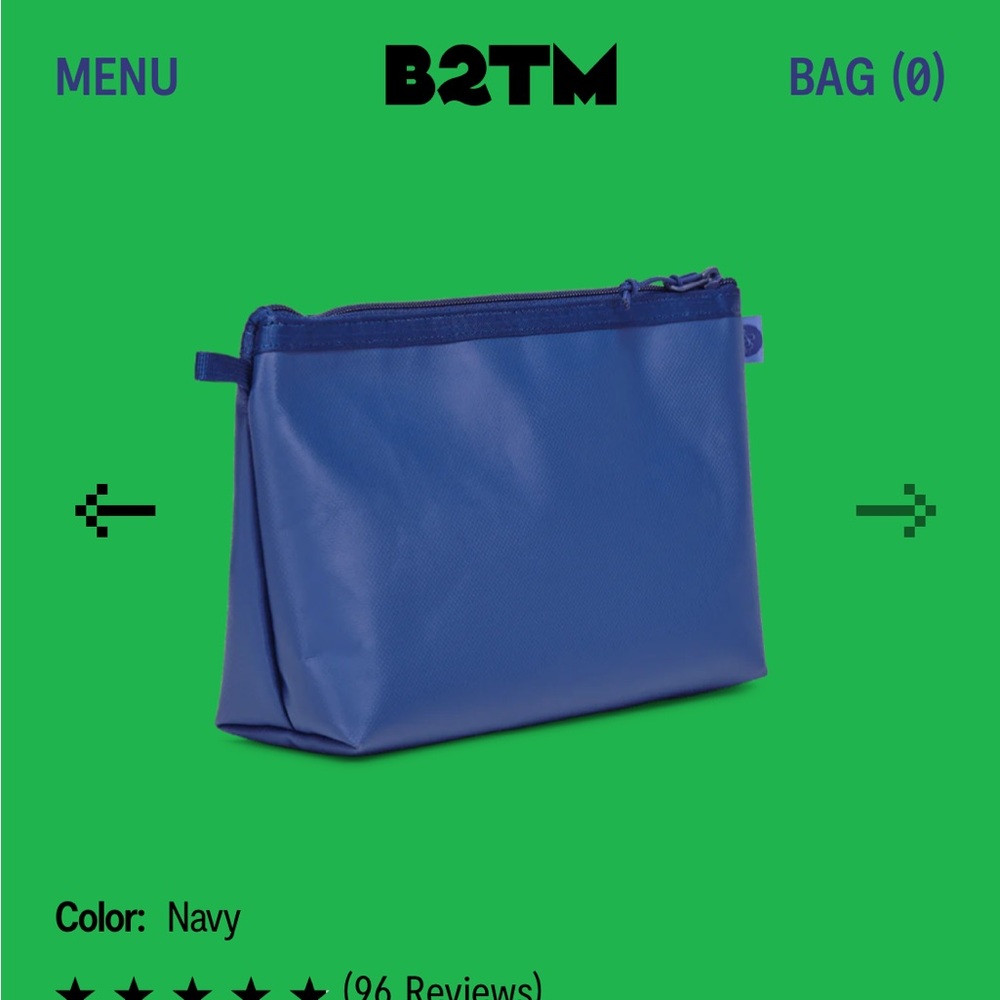 Navy Blue Baboon To The Moon Dopp Kit